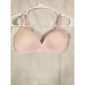 34 A Tahari Girl Pink Padded Wireless Bralette T-Shirt Bra